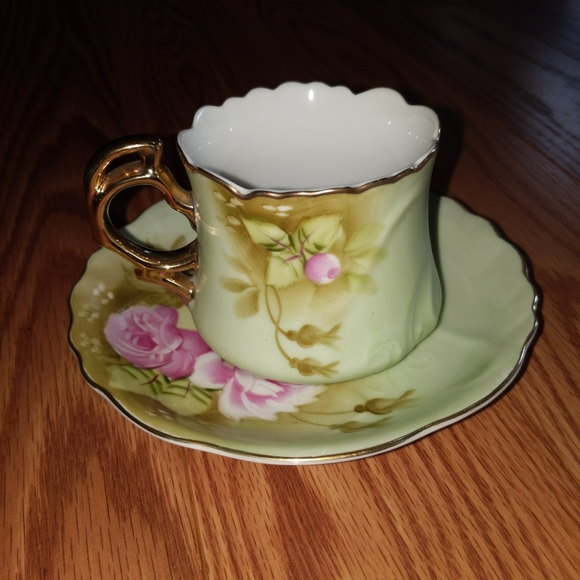 Lefton Other - Lefton pink rose tea cup and saucer set.